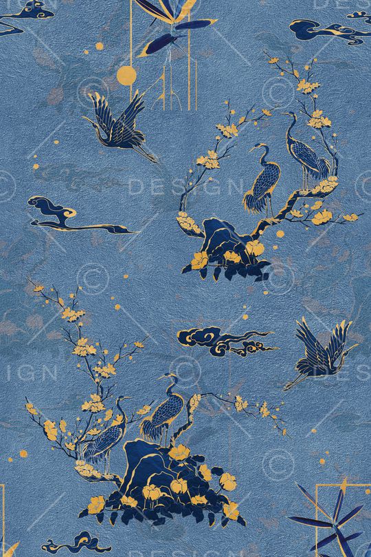 风景景观印花华亿平台图片