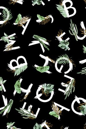 字母印花华亿平台图片