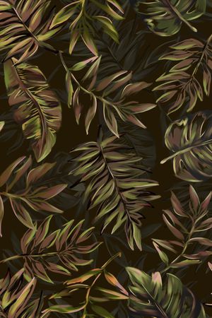 绿植树叶印花华亿平台图片