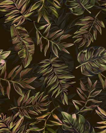 绿植树叶印花华亿平台图片