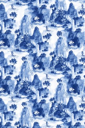 中国风印花华亿平台图片