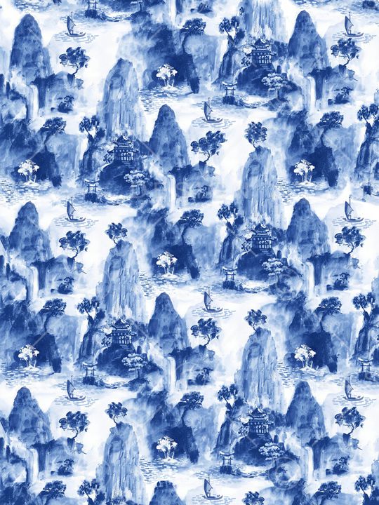 中国风印花华亿平台图片