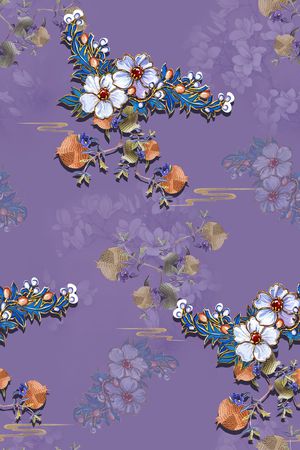 中国风印花华亿平台图片