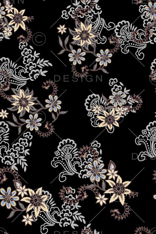 古典花纹印花华亿平台图片