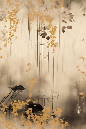 水墨风印花华亿平台图片