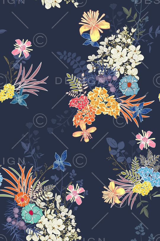 植物印花华亿平台图片