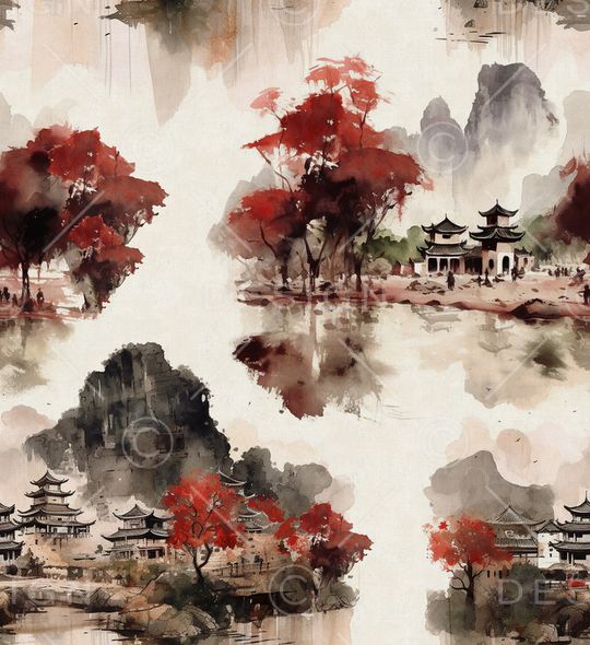 风景印花华亿平台图片