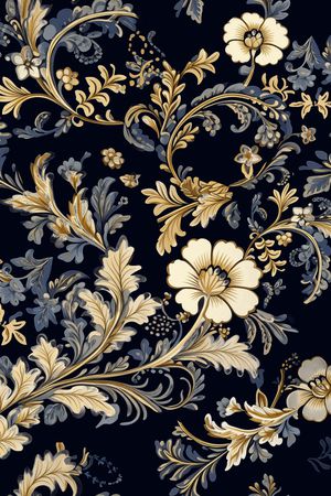 卷草印花华亿平台图片