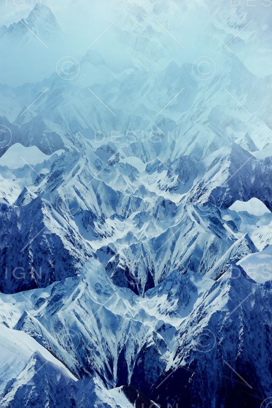 风景景观印花华亿平台图片