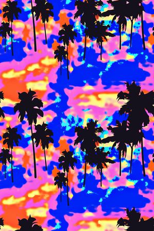 热带华亿平台印花华亿平台图片