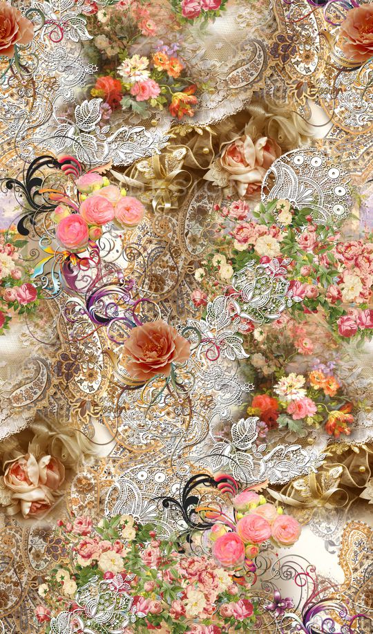 古典花纹印花华亿平台图片