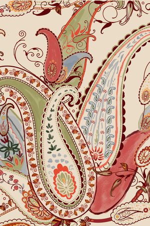 佩斯利印花华亿平台图片