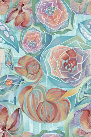 水彩印花华亿平台图片