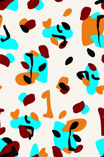 抽象印花华亿平台图片