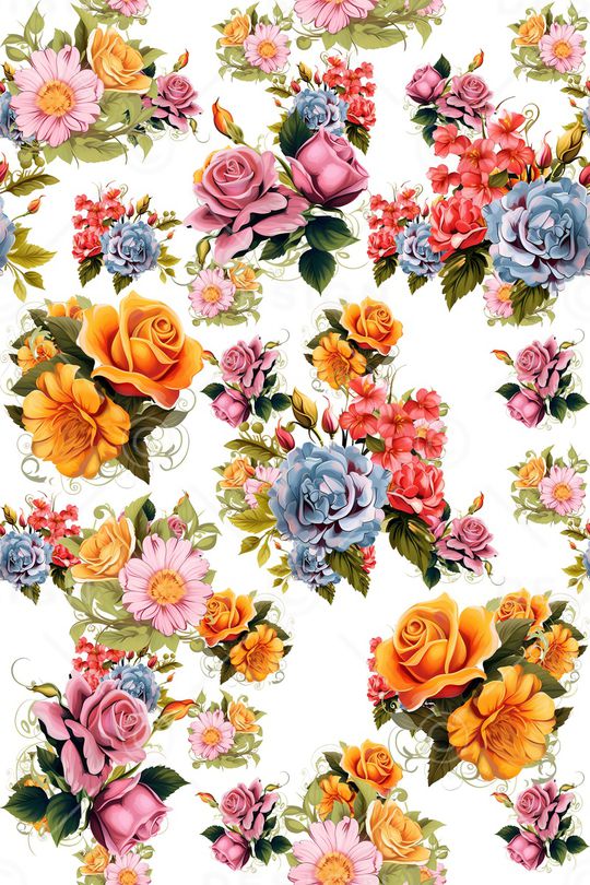 花卉印花华亿平台图片