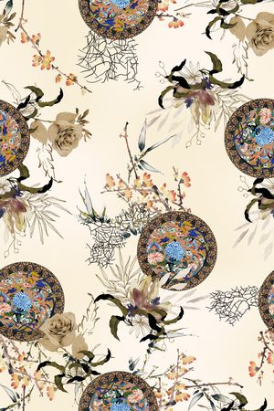 香云纱印花华亿平台图片