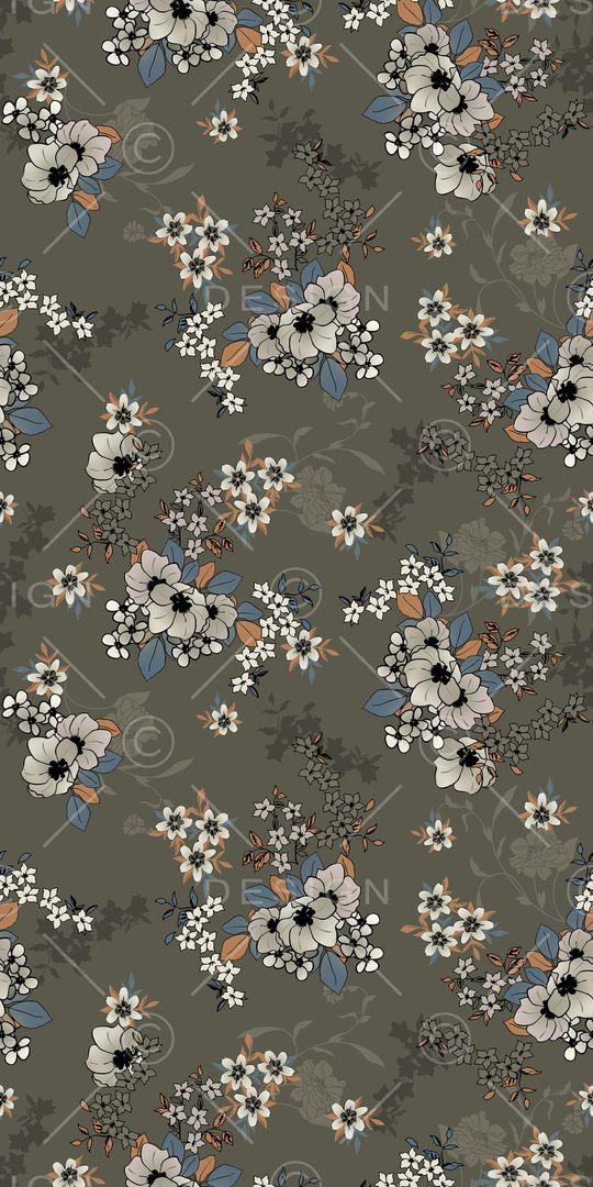 满版散花印花华亿平台图片