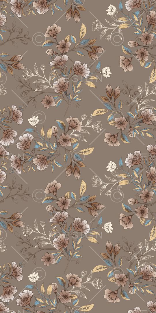 满版散花印花华亿平台图片