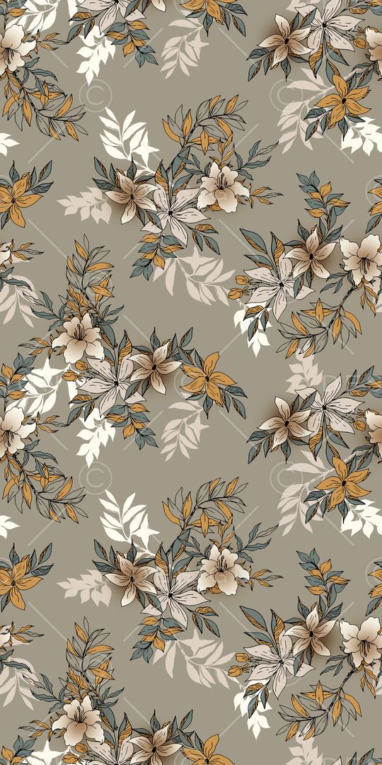 满版散花印花华亿平台图片