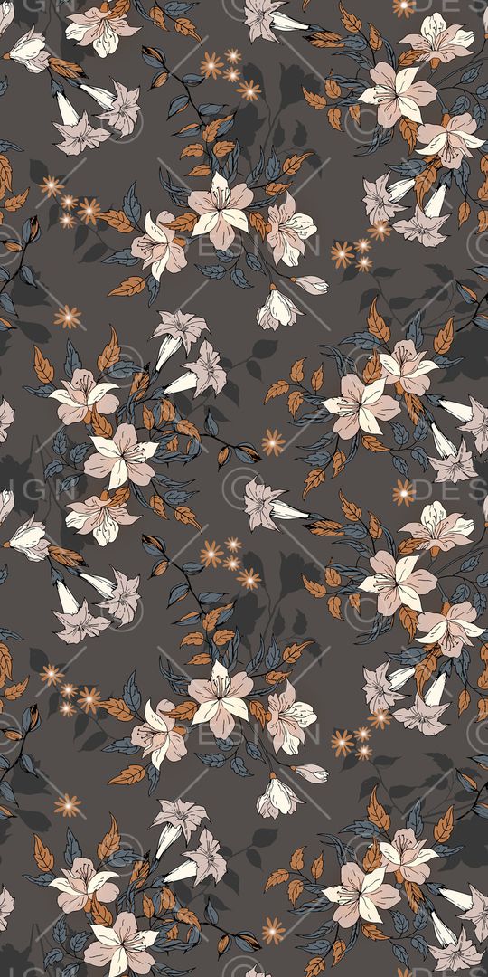 满版散花印花华亿平台图片