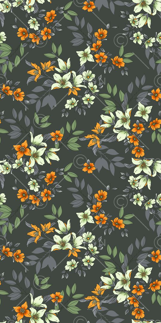 满版散花印花华亿平台图片