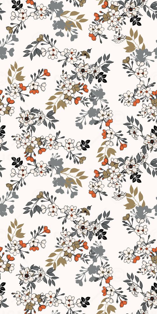 满版散花印花华亿平台图片