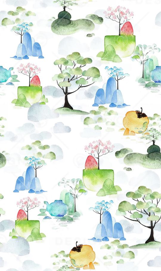 抽象印花华亿平台图片