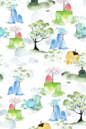 抽象印花华亿平台图片