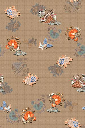 旗袍印花华亿平台图片