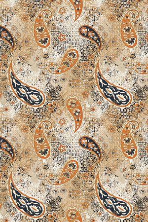 佩斯利印花华亿平台图片