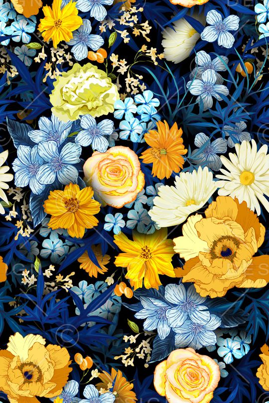 植物印花华亿平台图片