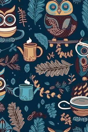 猫头鹰印花华亿平台图片