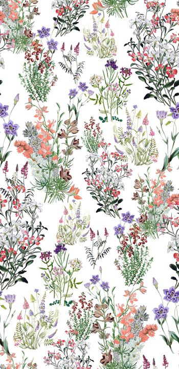 手绘花卉印花华亿平台图片