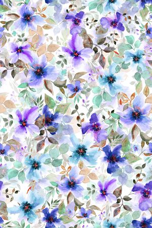 满版散花印花华亿平台图片