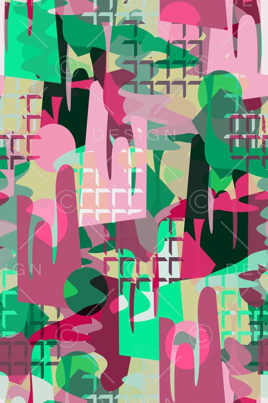 抽象印花华亿平台图片