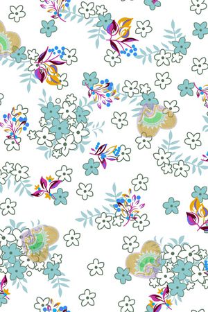 小清新印花华亿平台图片