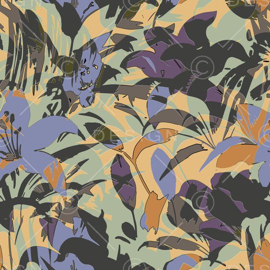 满版散花印花华亿平台图片