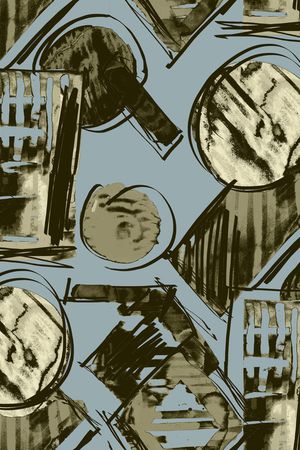 抽象印花华亿平台图片