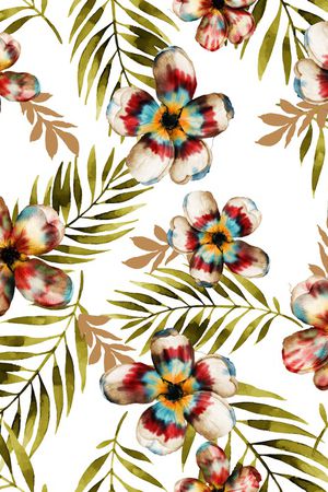 白底花印花华亿平台图片