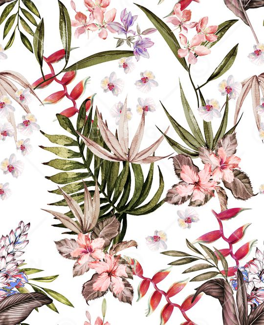 白底花印花华亿平台图片