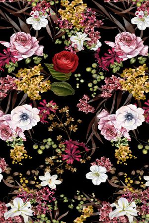 满版散花印花华亿平台图片