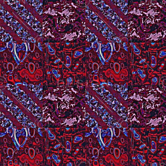 混合拼接印花华亿平台图片