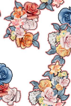 白底花印花华亿平台图片