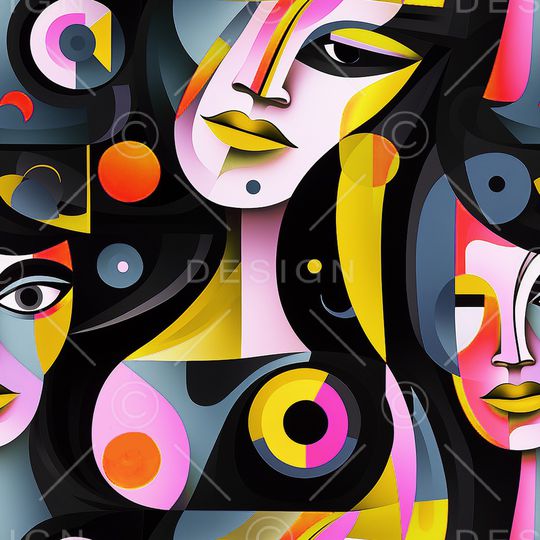 抽象印花华亿平台图片