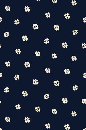 黑底花卉印花华亿平台图片