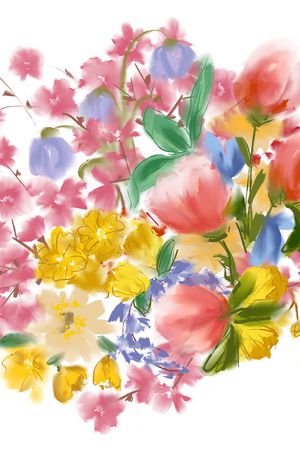 水彩印花华亿平台图片