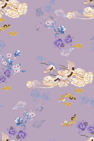 复古印花华亿平台图片