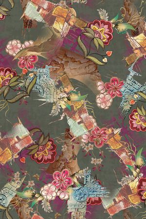 中老年女装印花华亿平台图片