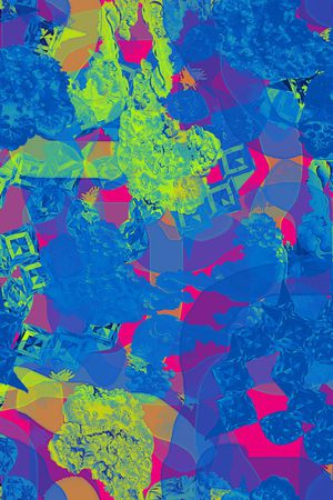 混合拼接印花华亿平台图片