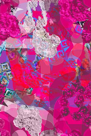 混合拼接印花华亿平台图片